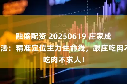 融盛配资 20250619 庄家成本线战法：精准定位主力生命线，跟庄吃肉不求人！